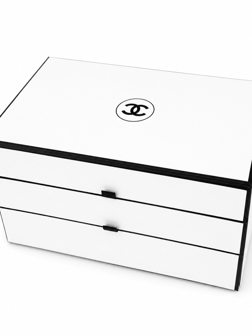 Authentic, Limited Edition Chanel Novelty Jewelry Box with Mirror & 2 Drawers